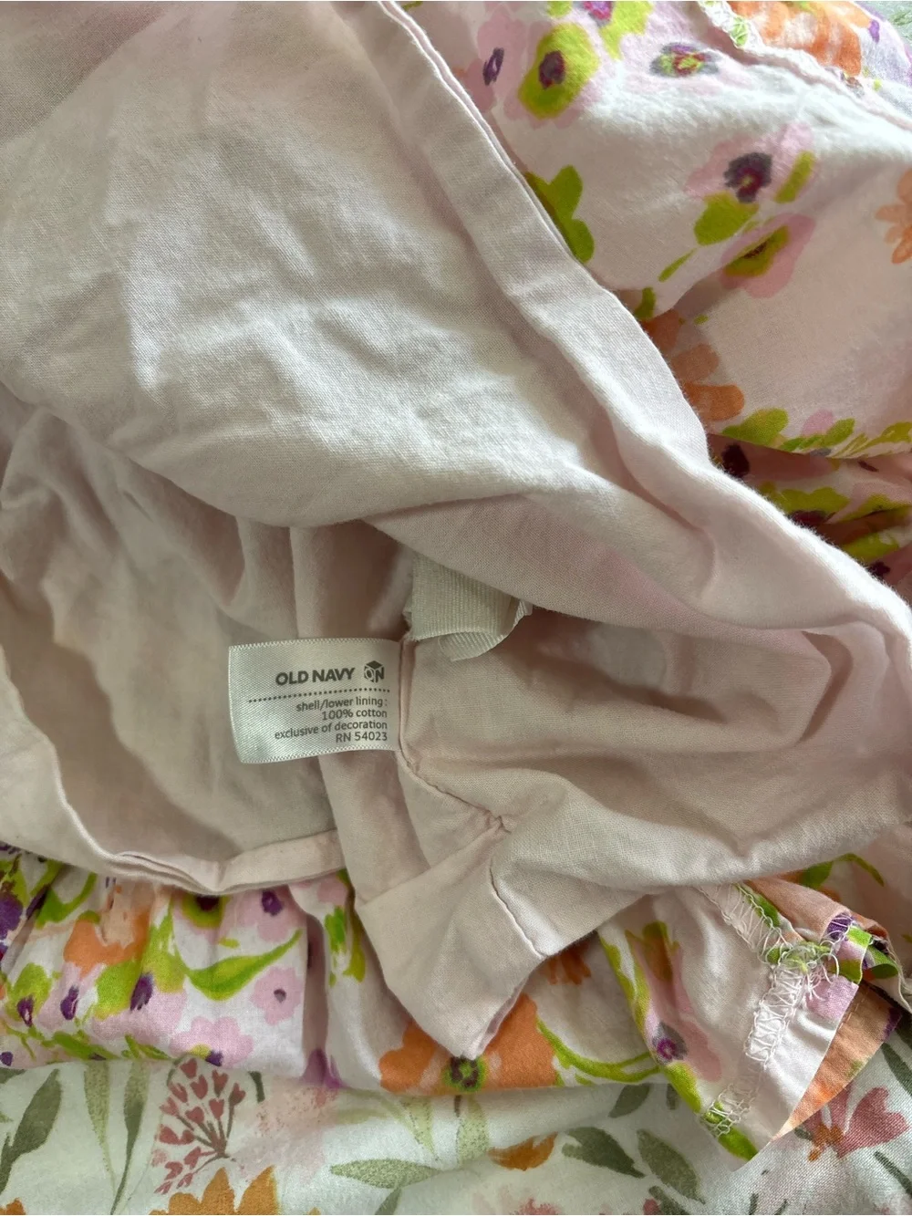 Old Navy 3T Girls Floral Dress Pink, purple, orange, and green